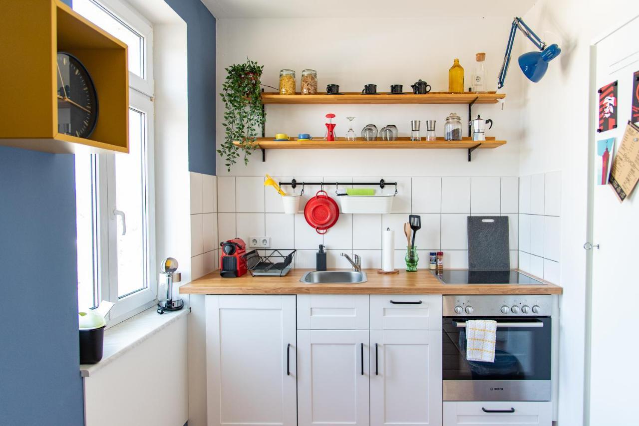 Industriecharme Apartment - Nespresso, Netflix, Wifi, Zentral, Messe Chemnitz Luaran gambar
