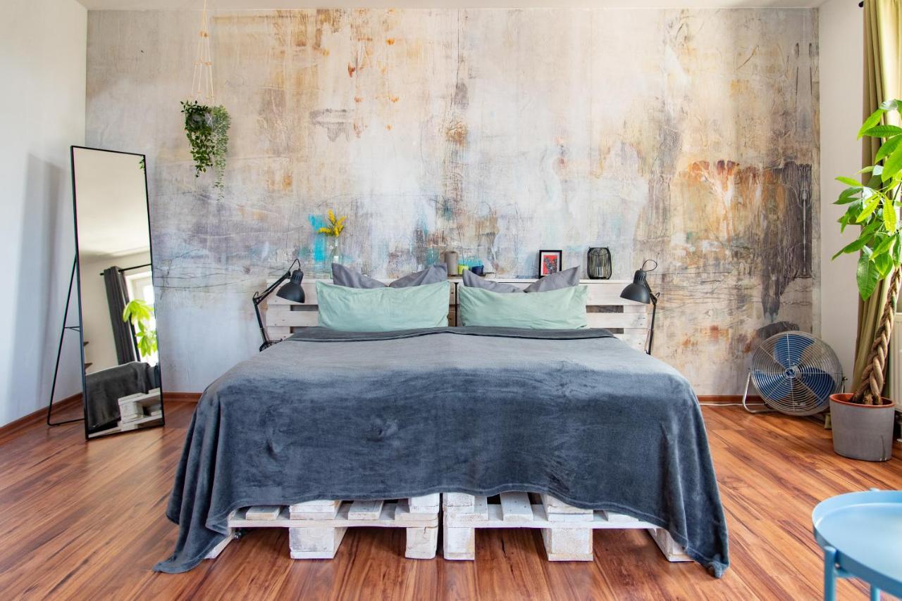 Industriecharme Apartment - Nespresso, Netflix, Wifi, Zentral, Messe Chemnitz Luaran gambar